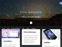 Tablet Screenshot of chrisgalz.com